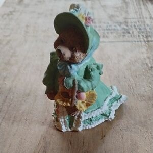 Charming Green Bear Figurine